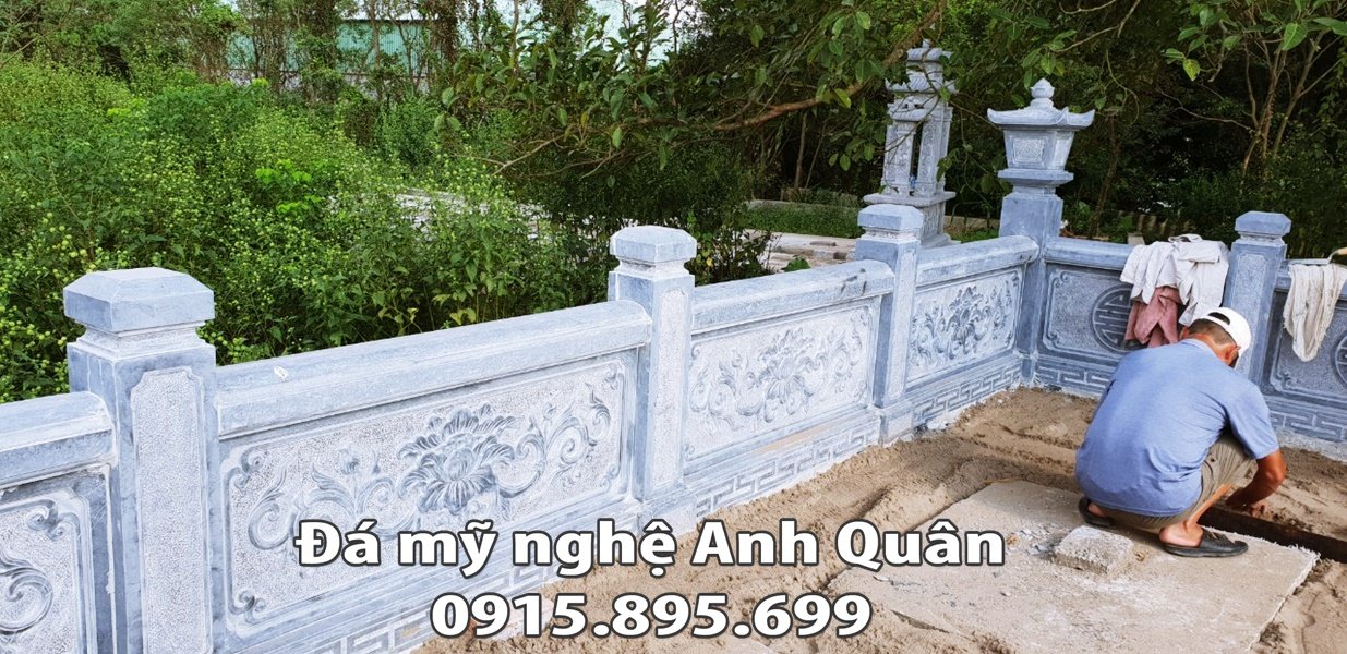 Lan can da khu lang mo tai Nam Dinh