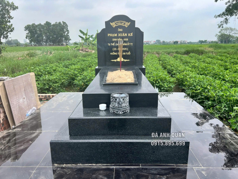 Mẫu Mộ đá hỏa táng bằng đá granite lắp đặt ngay - Mộ đá granite 15 Mẫu Mộ granite hỏa táng lắp đặt ngay - Đá Anh Quân