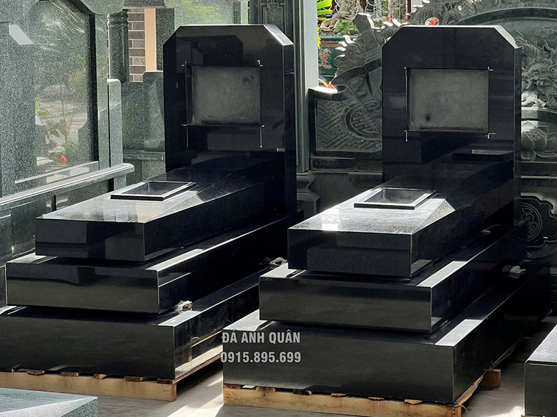 Mẫu Mộ đá granite đẹp, chất lượng cao, thiết kế 3 cấp KT 95cm x 185cm x 135cm 14 Mẫu Mộ đá granite chất lượng cao 3 cấp