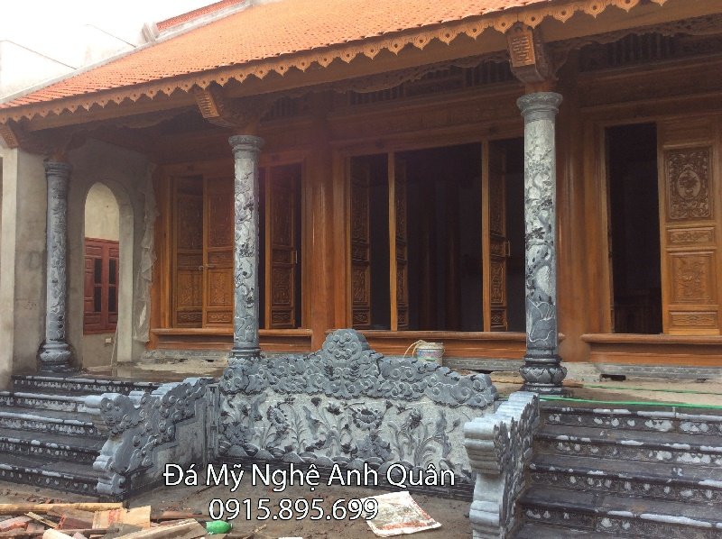 Cột đá nhà thờ tại Ninh Bình, Làm cột đá tại Ninh Vân, Ninh Bình