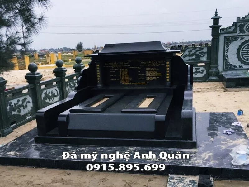 Mẫu Lăng Mộ đá hoa cương (Granite) cao cấp Anh Quân