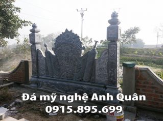 Mẫu cuốn thư đá ĐẸP nhà Bác Chung ở Tuyên Quang