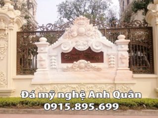 Mẫu cuốn thư đá ĐẸP nhà Chú Công ở Hòa Bình