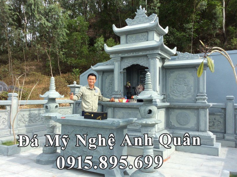 Lăng mộ đá xanh rêu của gia đình Chủ tịch tập đoàn xây dựng Nam Thiên Phú tại Nghệ An
