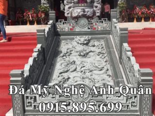 Mẫu Chiếu Đá Rồng nổi cao cấp cho Nhà thờ tổ, Từ đường, Đình, Chùa, Điện thờ