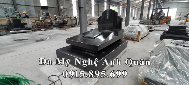 Mẫu Mộ đá Granite đẹp, trang trọng, cao cấp Anh Quân Ninh Bình