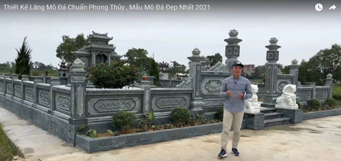 Mẫu Lăng mộ đá đẹp chuẩn Phong thủy.