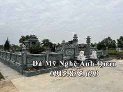 Xây Lăng mộ đá đẹp cho Ông Bà, Cha Mẹ bằng đá xanh rêu granite cao cấp.