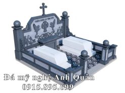 Thiết kế Lăng Mộ Công giáo bằng đá trắng tự nhiên đẹp