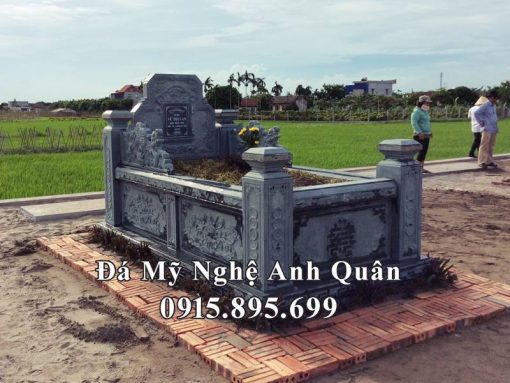 Mộ đá xanh rêu đẹp tại Thái Bình