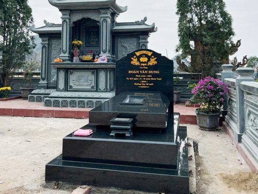 Mẫu Mộ granite đen cao cấp, chất lượng bền vững theo thời gian.