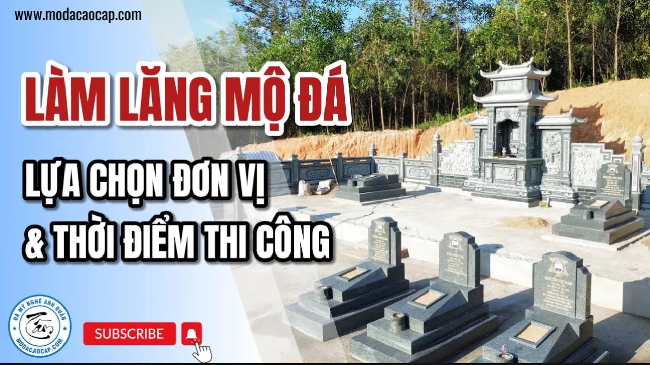 thoi diem vang de lam nhung cong trinh lang mo da phong thuy