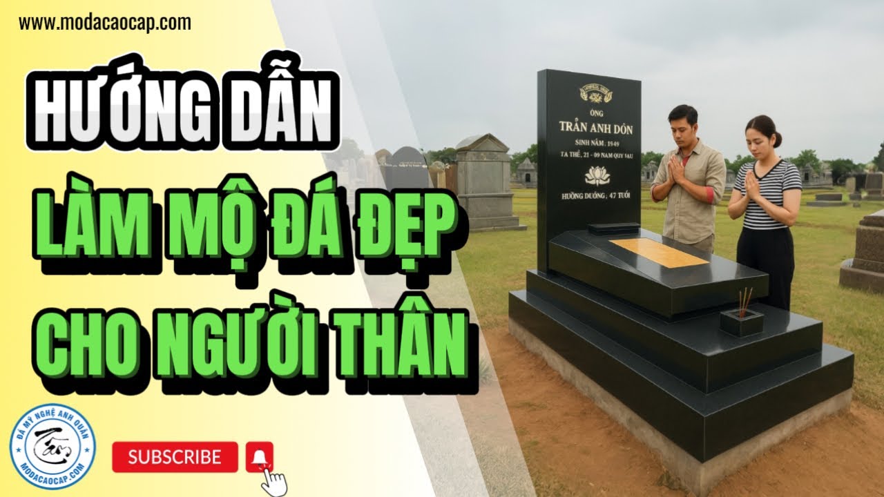 Mẫu Mộ đá granite cao cấp Anh Quân